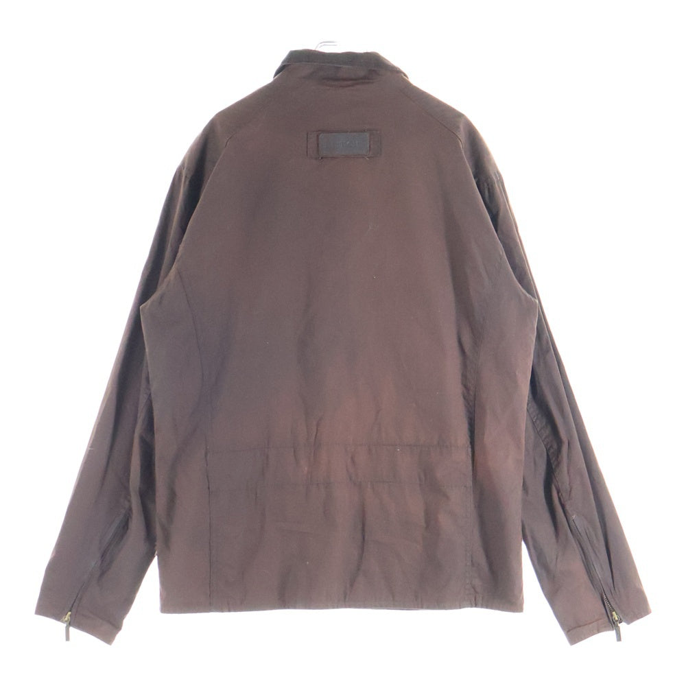 Barbour(バブアー) 90S-00S VINTAGE CORBRIDGE ヴィンテージ ロゴ刺繍 マルチポケット オイルドジャケット ダークブラウン