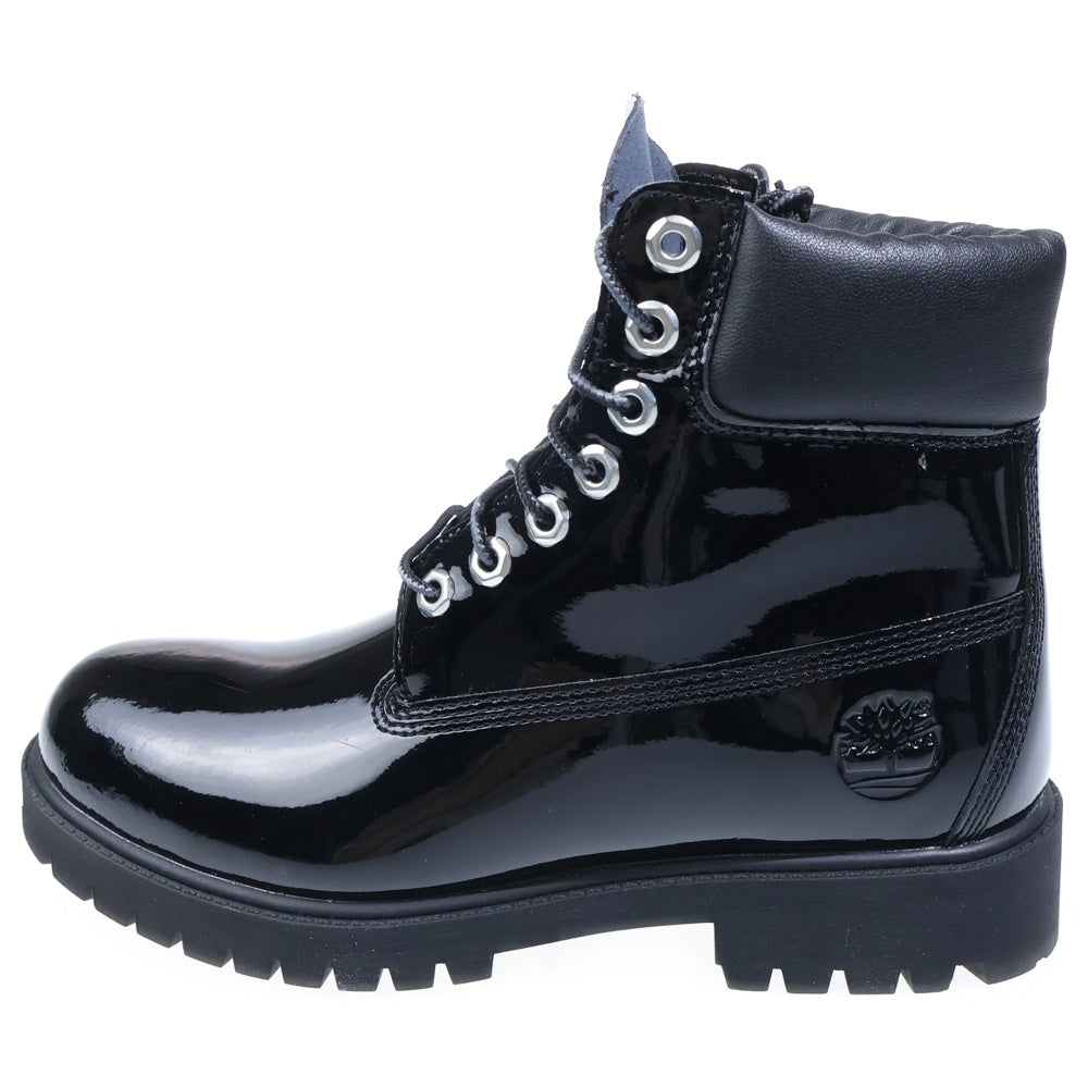 Timberland(ティンバーランド) ×Veneda Carter 6inch Premium Waterproof Boot ヴェネダカーター 6インチ プレミアム ウォータープルーフ パテントブーツ ブラック TB0A6D8ZEL6