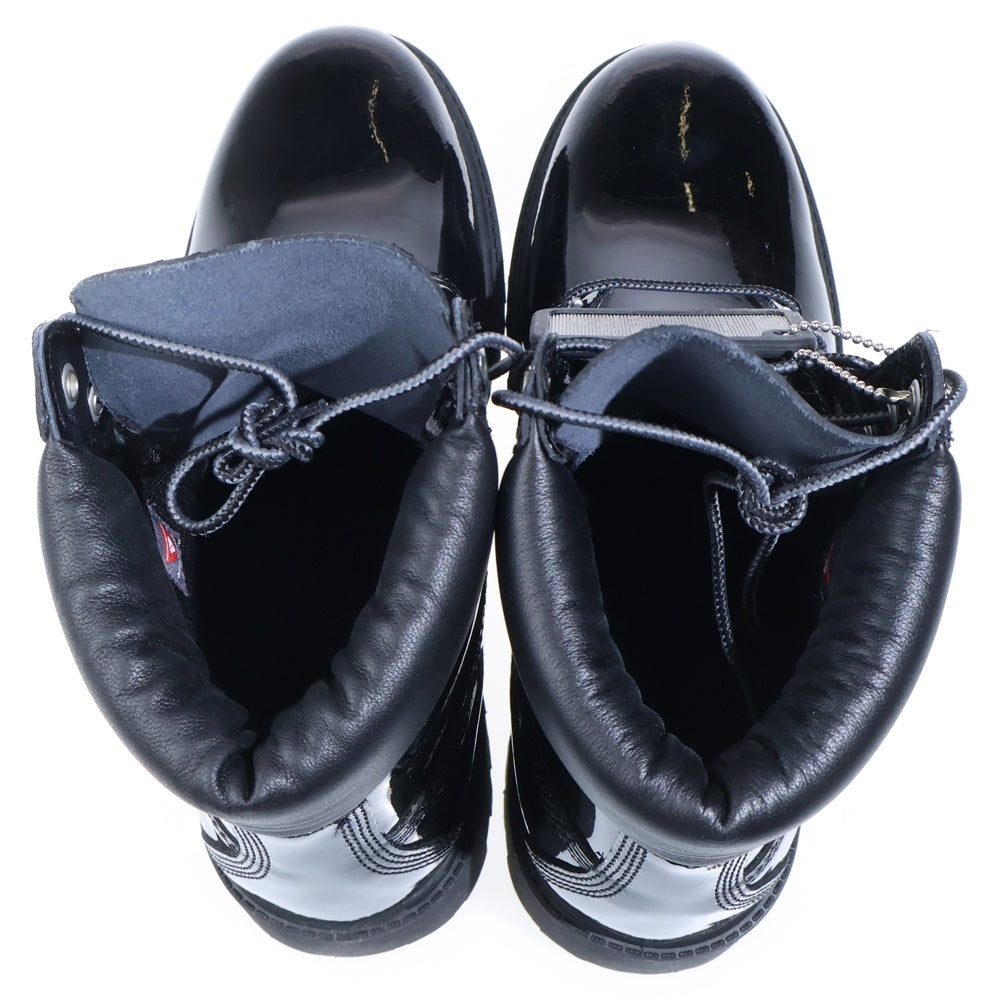 Timberland(ティンバーランド) ×Veneda Carter 6inch Premium Waterproof Boot ヴェネダカーター 6インチ プレミアム ウォータープルーフ パテントブーツ ブラック TB0A6D8ZEL6