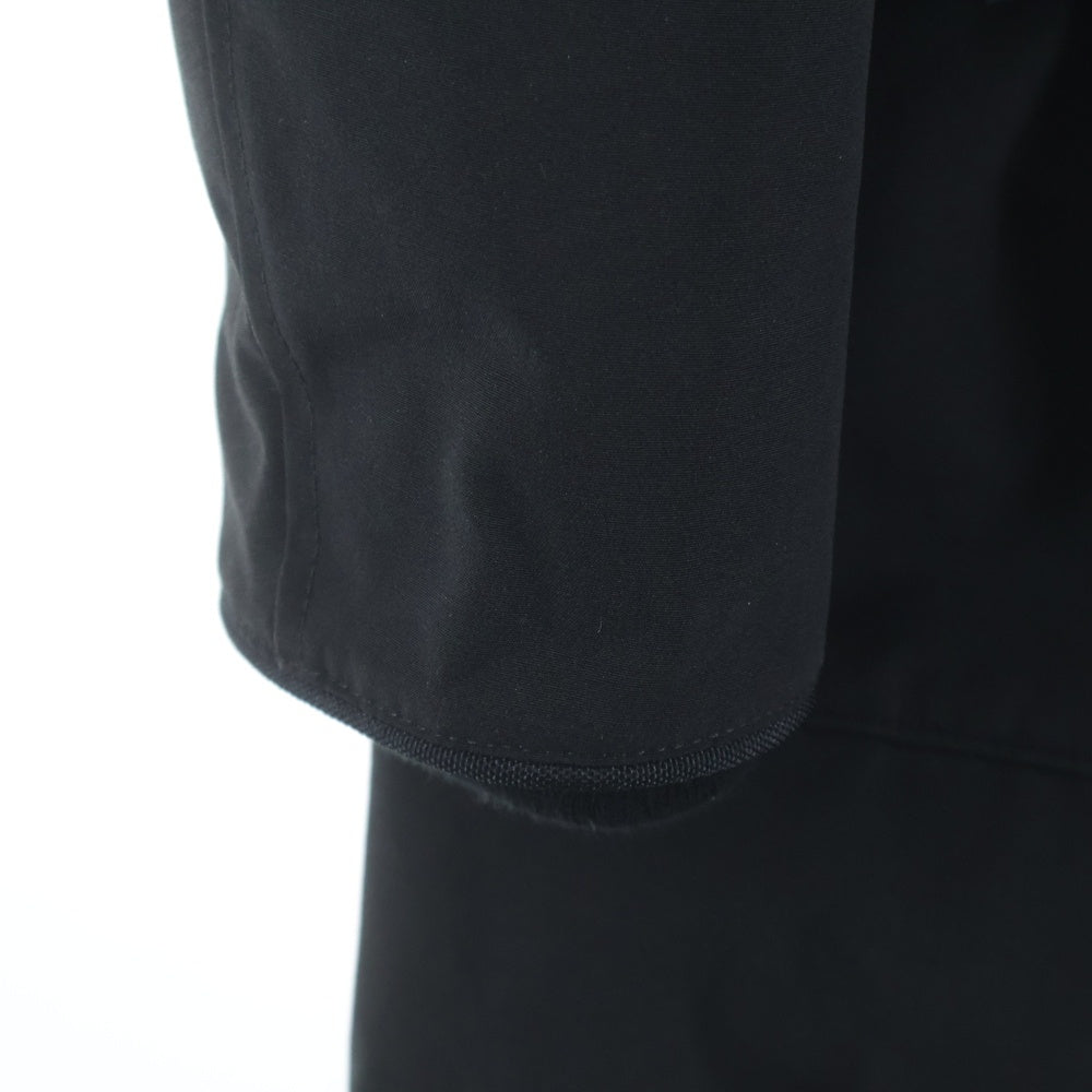 CANADA GOOSE(カナダグース) BRONTE PARKA ブロンテ パーカ ロゴワッペン フードファー ジップアップ フーデッド ダウン ジャケット ブラック レディース 2603JL