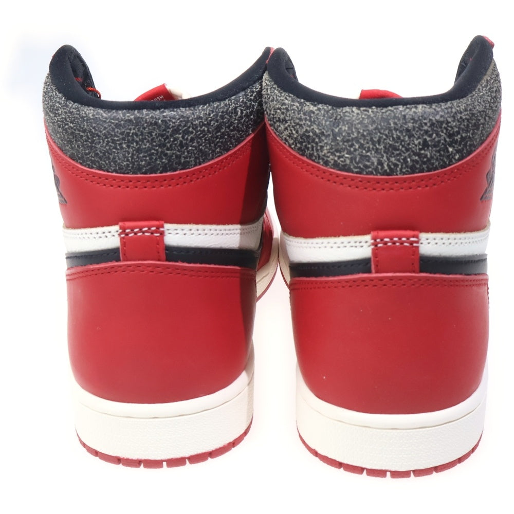 NIKE(ナイキ) AIR JORDAN 1 LOST&FOUND エアジョーダン1 ロスト&ファウンド シカゴ ハイカットスニーカー ホワイト/レッド US10.5/28.5cm DZ5485-612