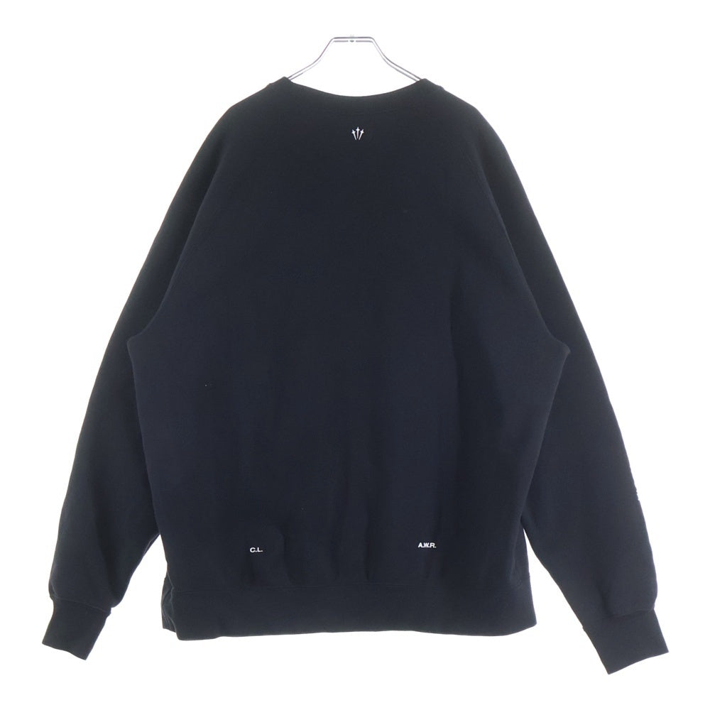 NIKE(ナイキ) ×NOCTA FLEECE CS CREW スウッシュ クルーネック ラグランスウェット トレーナー ブラック FN8160-010
