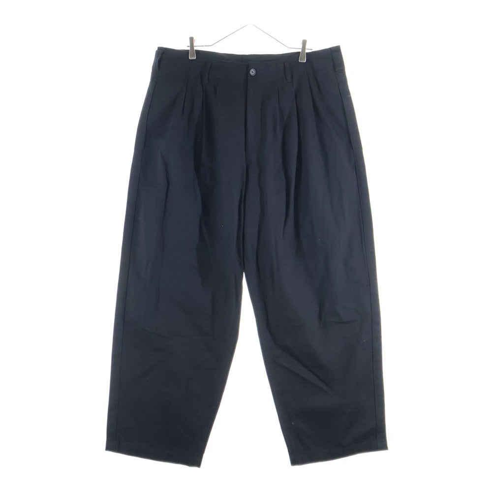 Y's for men(ワイズフォーメン) 25AW KATSURAGI SIDE TAPE PANTS カツラギ 3タック脇テープパンツ ブラック MA-P01-002