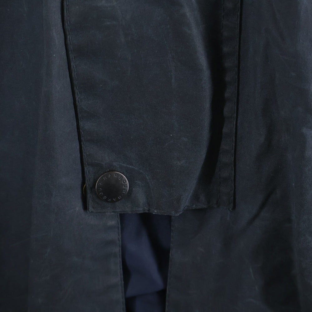 Barbour(バブアー) 80S VINTAGE BURGHLEY ヴィンテージ バーレー オイルドロングジャケット ロングコート ネイビー