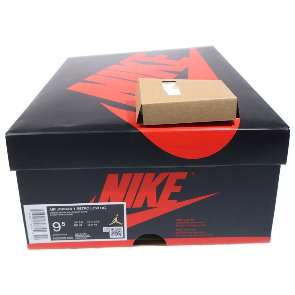 NIKE(ナイキ) AIR JORDAN 1 RETRO LOW OG CHICAGO エアージョーダン レトロ シカゴ ローカットスニーカー レッド US9.5/27.5cm HQ6998-600