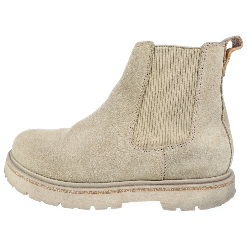 BIRKENSTOCK(ビルケンシュトック) HIGHWOOD SLIP ON ハイウッド スリッポン スウェードレザー サイドゴアブーツ レディース ベージュ