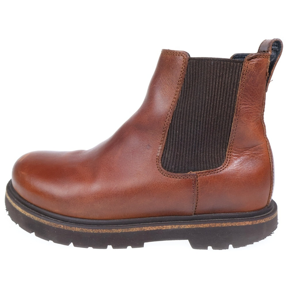 BIRKENSTOCK(ビルケンシュトック) HIGHWOOD SLIP ON ハイウッド スリッポン レザーサイドゴアブーツ レディース ブラウン