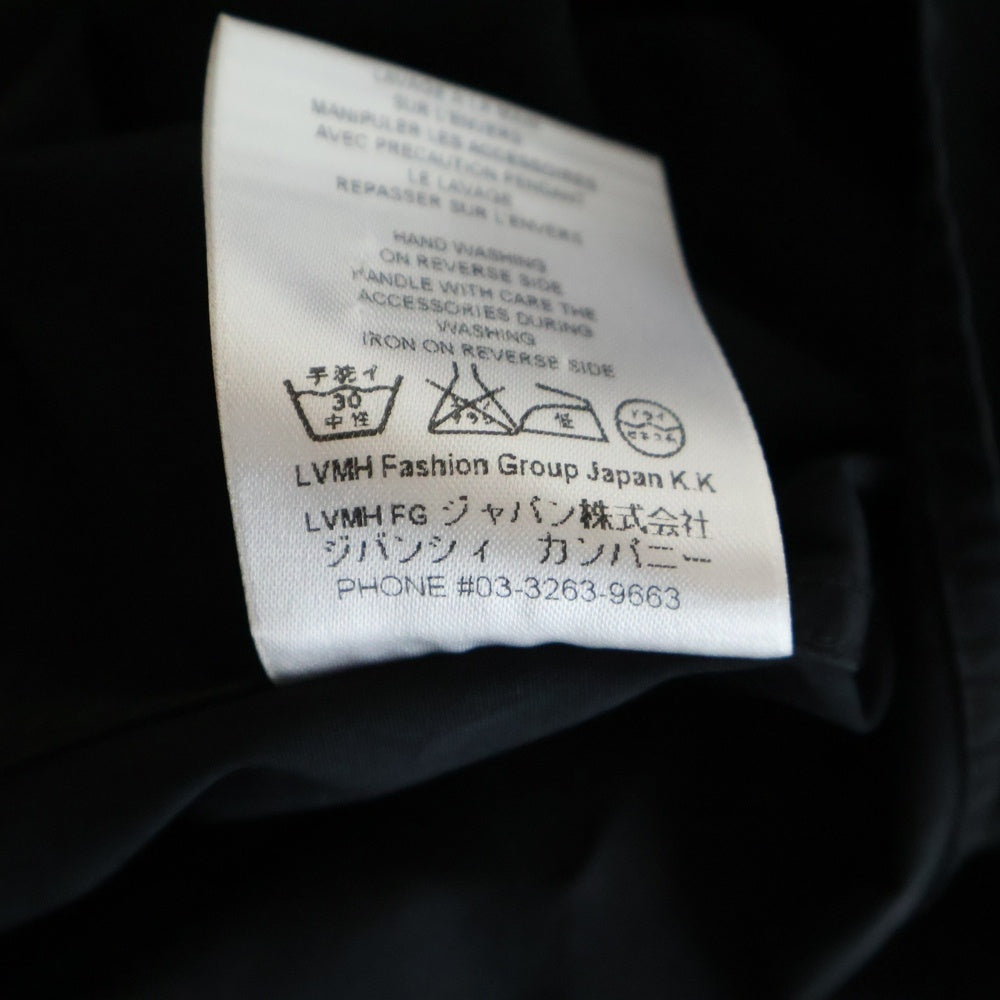 GIVENCHY(ジバンシィ) 15SS フロント叩きつけデザイン ボタンダウンシャツカラー ボタンアップ コットン長袖シャツ ブラック 15J 6002 352