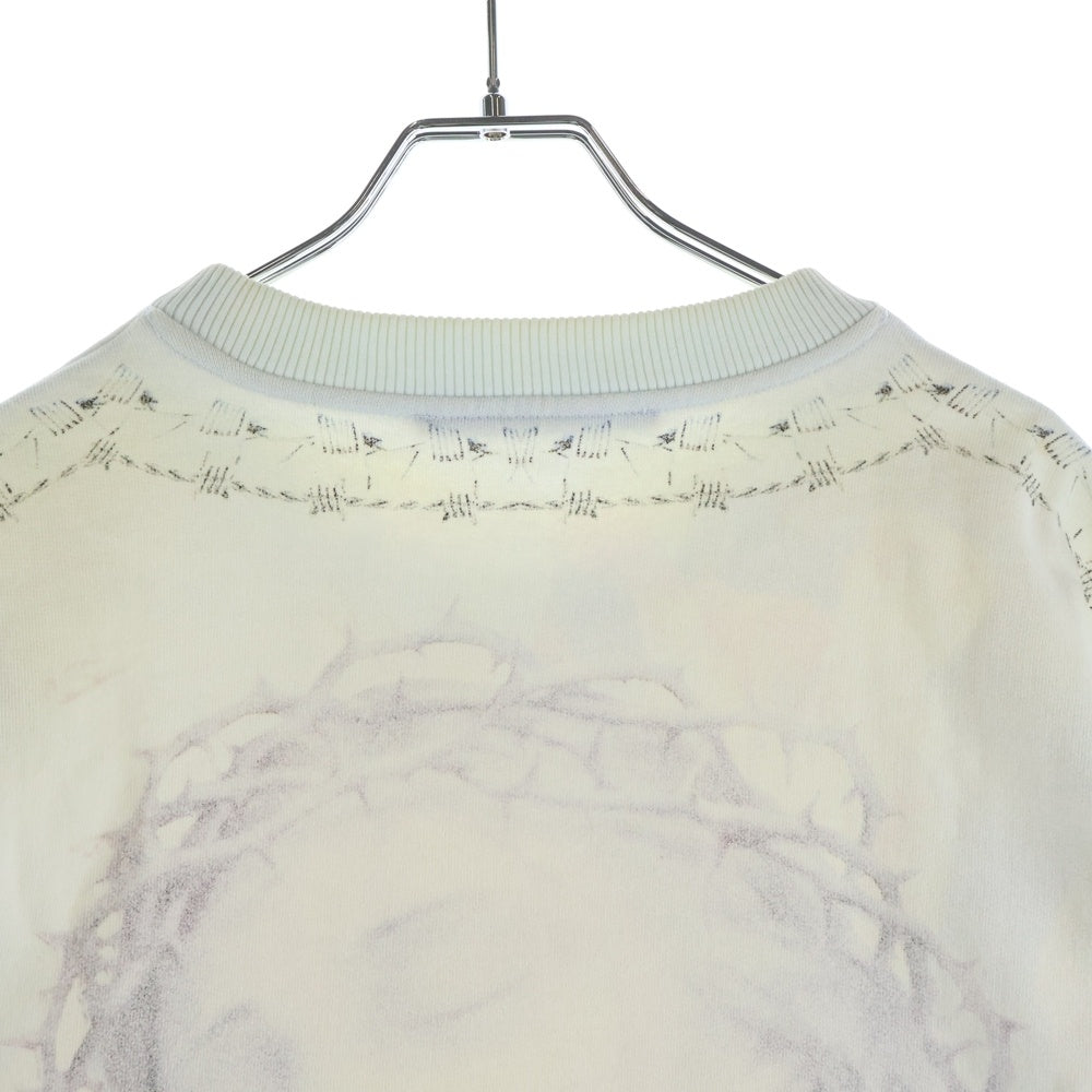 GIVENCHY(ジバンシィ) 16SS ジーザス キリスト両面プリントデザイン プルオーバークルーネックスウェット アイボリー/ホワイト 16J 7304 785