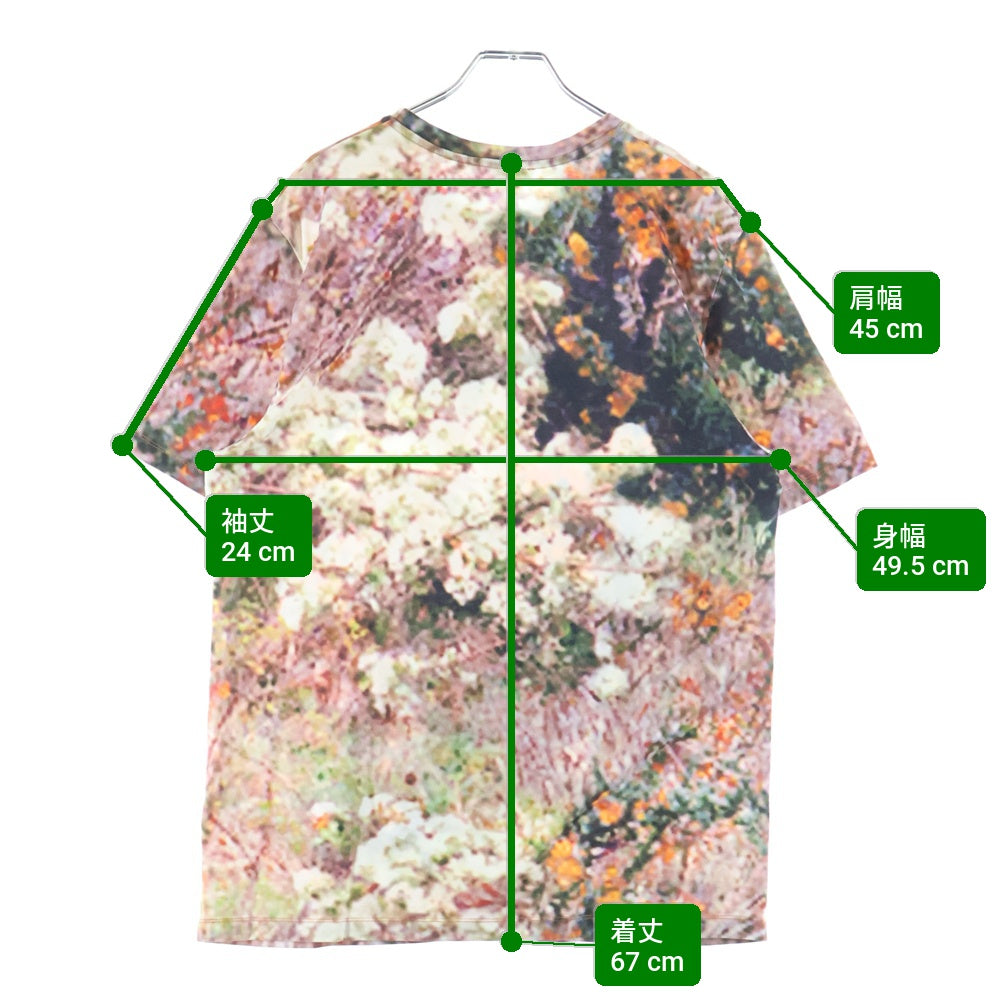 CARVEN(カルヴェン) 総柄フラワープリントデザイン クルーネック半袖Tシャツ カットソー マルチカラー 7130TS30