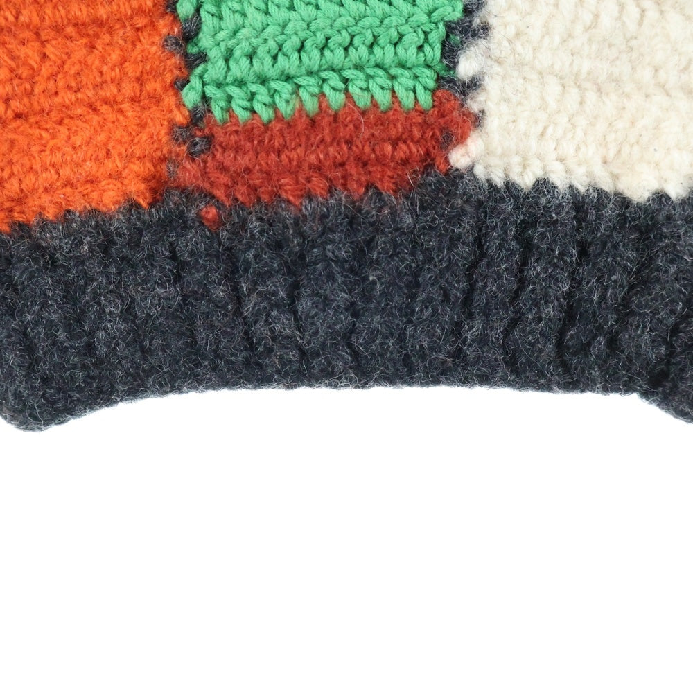 MARNI(マルニ) 21AW クロシェ編み パッチワーク ニットパンツ マルチカラー