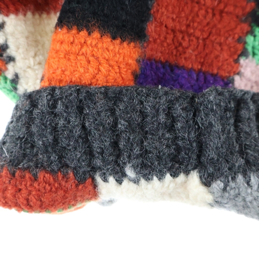 MARNI(マルニ) 21AW クロシェ編み パッチワーク ニットパンツ マルチカラー