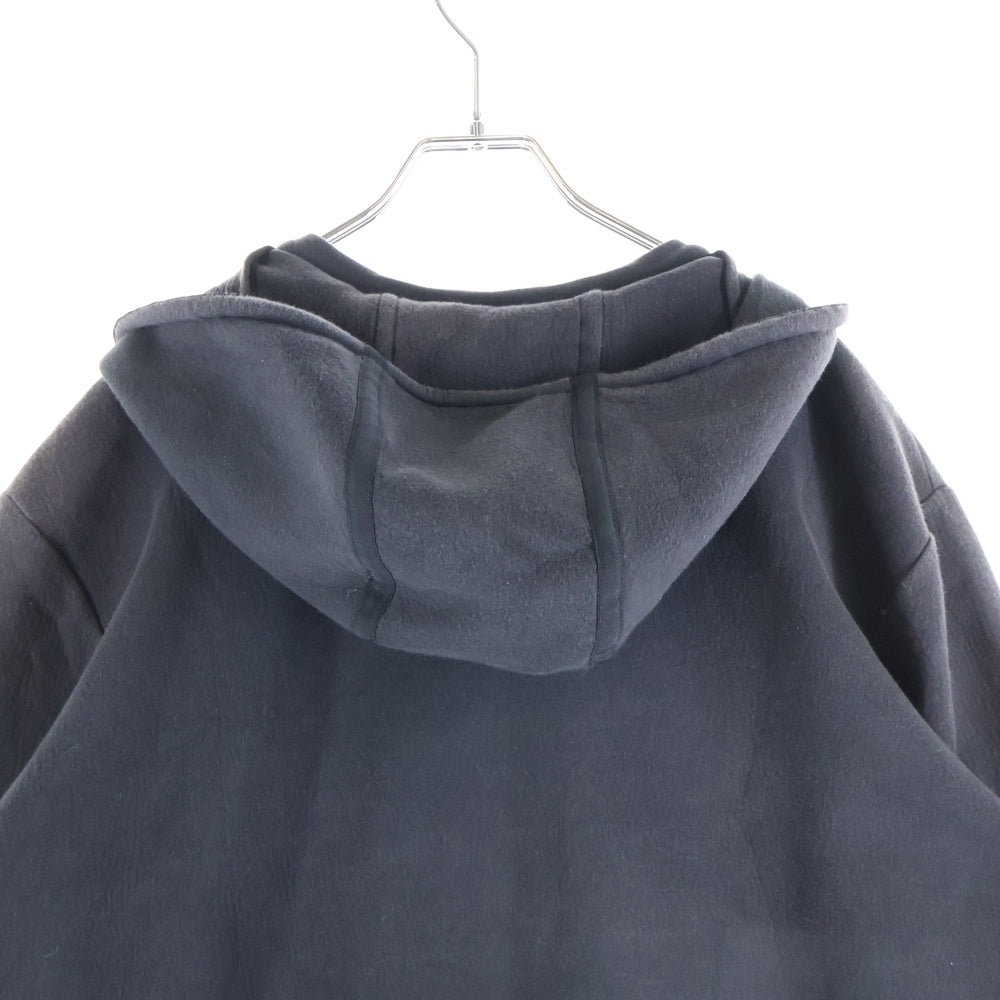 BALENCIAGA(バレンシアガ) ドローストリングフーデット ジップアップ プルオーバーパーカースウェット ブラック 372110TMK02