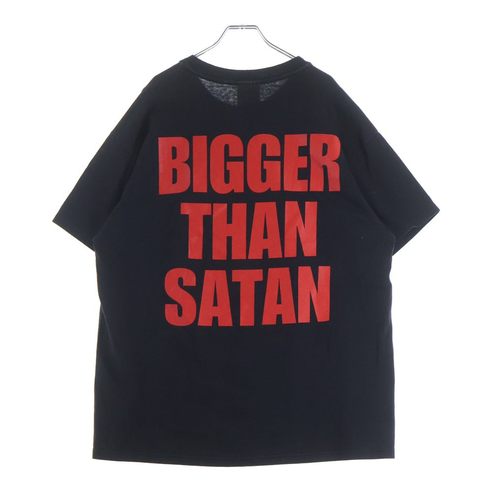 VINTAGE(ヴィンテージ) 90S VINTAGE MARILYN MANSON BIGGER THAN SATAN マリリンマンソン ロゴプリント ヴィンテージ クルーネック半袖Tシャツ カットソー ブラック