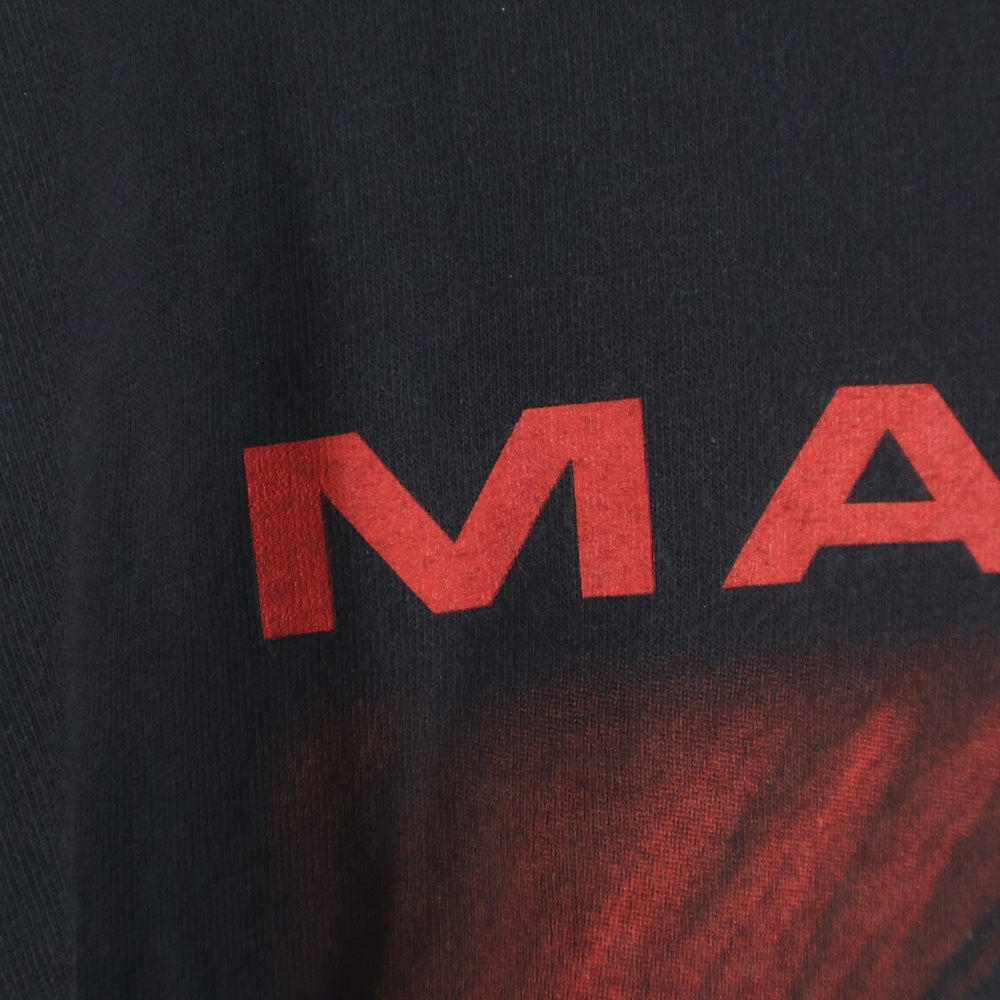 VINTAGE(ヴィンテージ) 90S VINTAGE MARILYN MANSON BIGGER THAN SATAN マリリンマンソン ロゴプリント ヴィンテージ クルーネック半袖Tシャツ カットソー ブラック