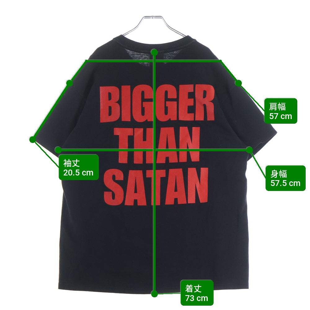 VINTAGE(ヴィンテージ) 90S VINTAGE MARILYN MANSON BIGGER THAN SATAN マリリンマンソン ロゴプリント ヴィンテージ クルーネック半袖Tシャツ カットソー ブラック