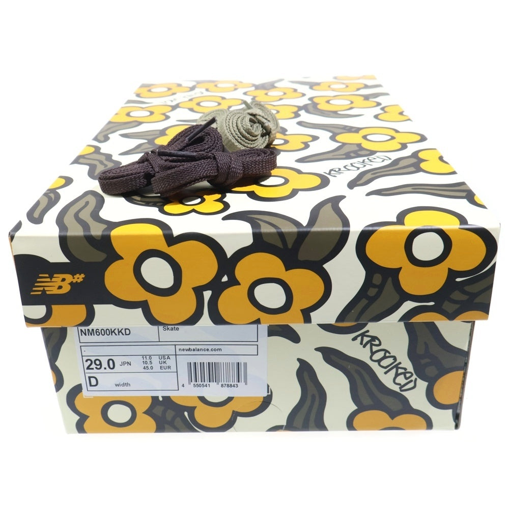 New Balance(ニューバランス) ×KROOKED SKATEBOARDS NM600KKD NUMERIC 600 クルキッドスケートボード ヌメリック600 ローカットスニーカー US11/29cm