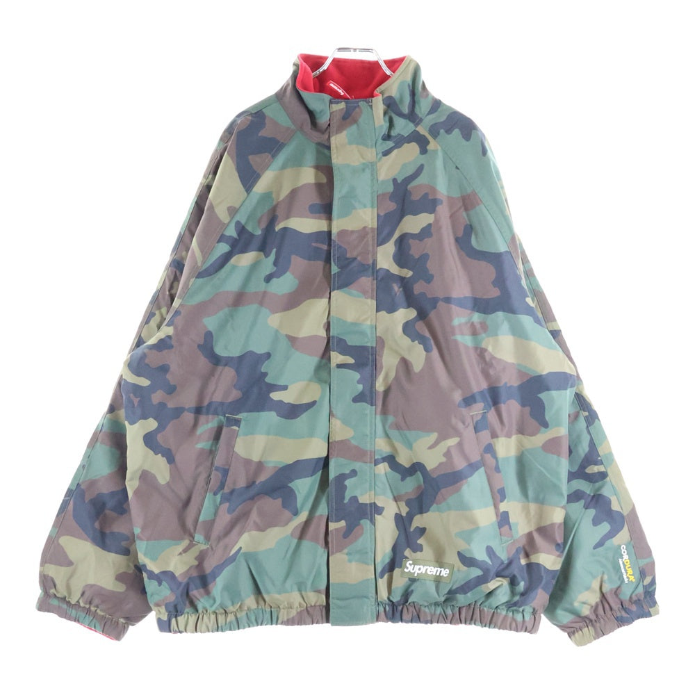 SUPREME(シュプリーム) 25AW Polartec Reversible Track Jacket Woodland Camo ボックスロゴ ウッドランドカモ ポーラテック リバーシブルトラックジャケット カーキ/レッド