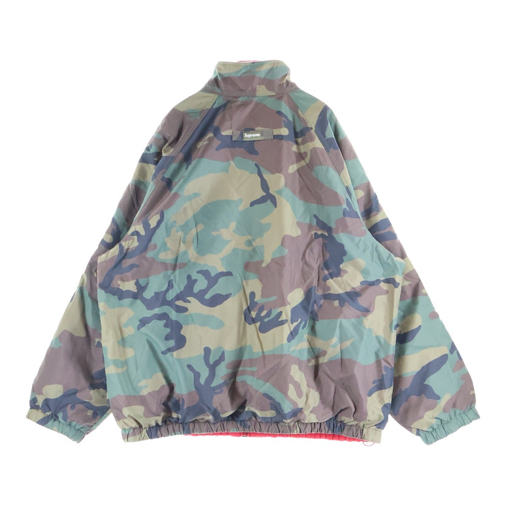 SUPREME(シュプリーム) 25AW Polartec Reversible Track Jacket Woodland Camo ボックスロゴ ウッドランドカモ ポーラテック リバーシブルトラックジャケット カーキ/レッド
