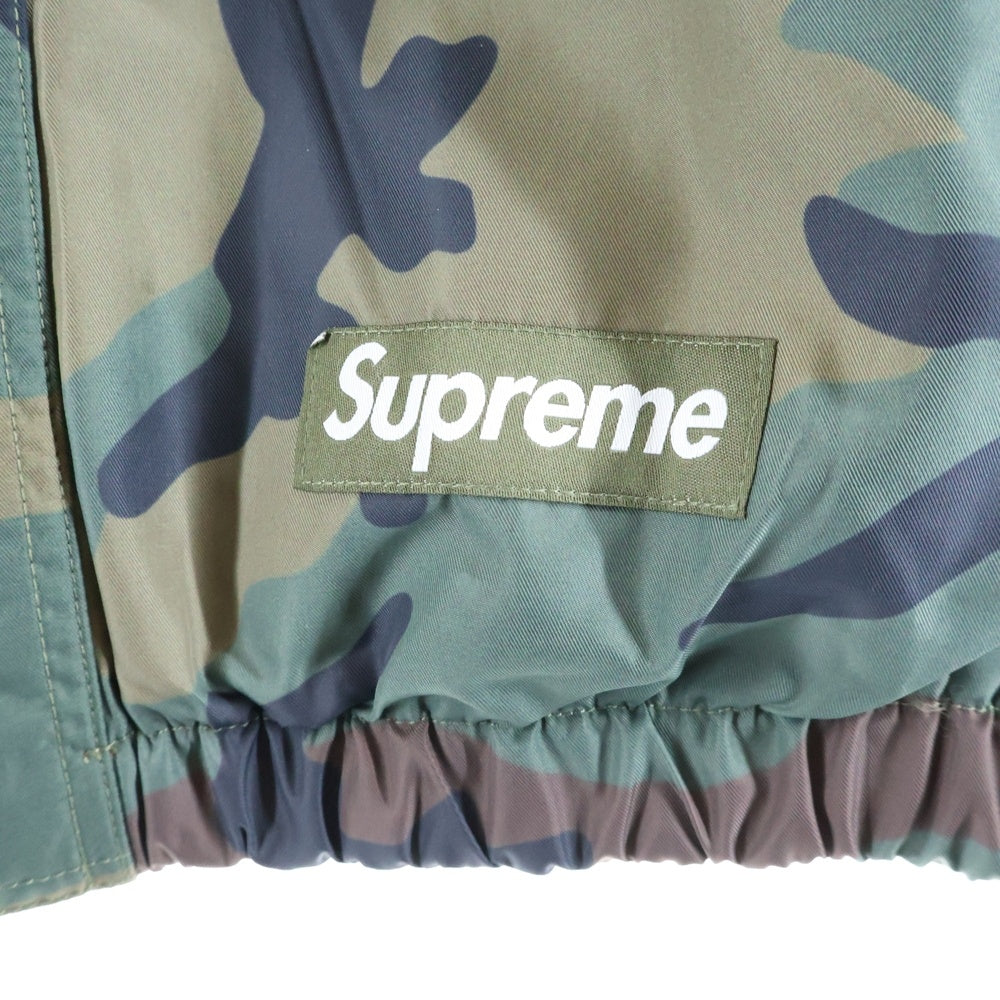 SUPREME(シュプリーム) 25AW Polartec Reversible Track Jacket Woodland Camo ボックスロゴ ウッドランドカモ ポーラテック リバーシブルトラックジャケット カーキ/レッド