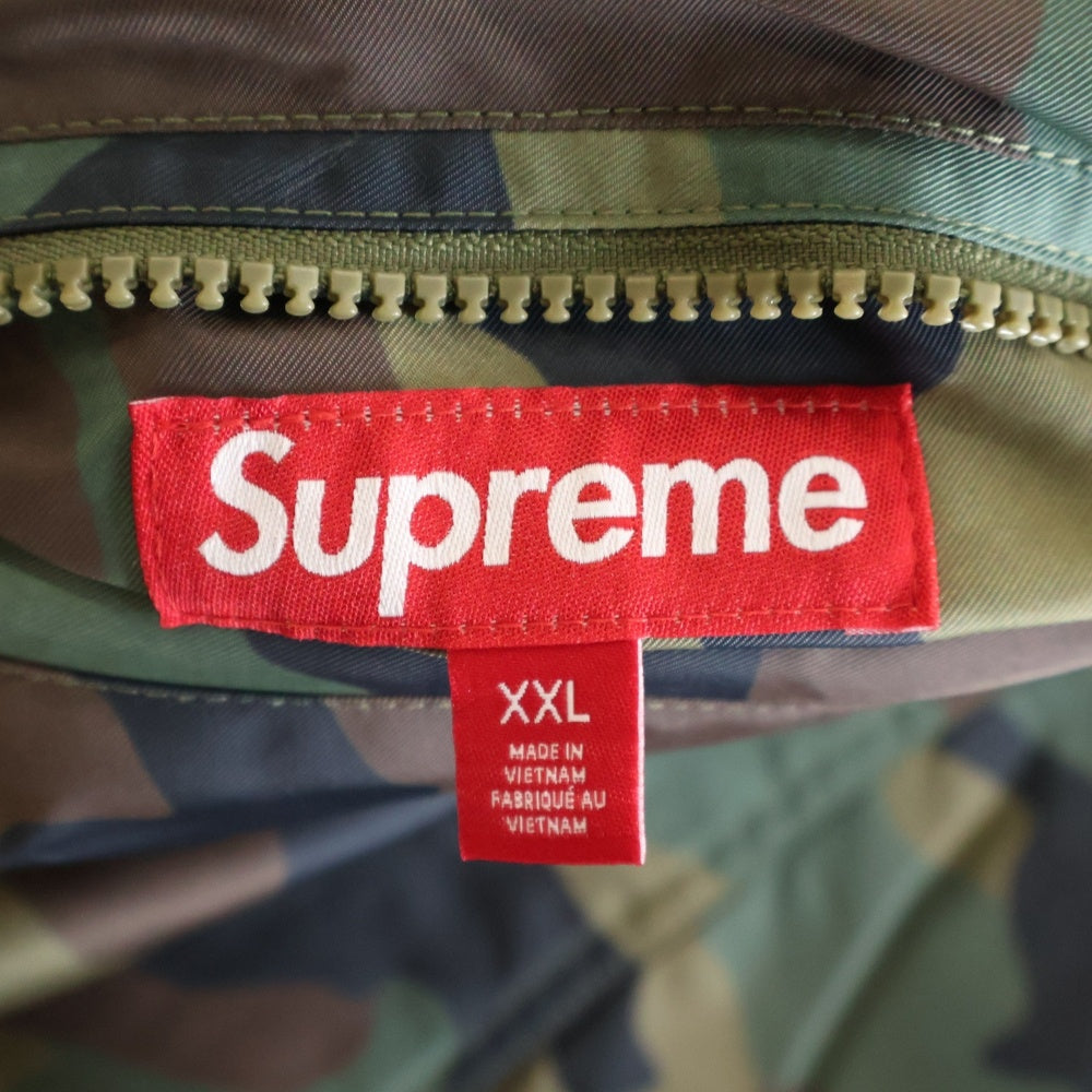 SUPREME(シュプリーム) 25AW Polartec Reversible Track Jacket Woodland Camo ボックスロゴ ウッドランドカモ ポーラテック リバーシブルトラックジャケット カーキ/レッド