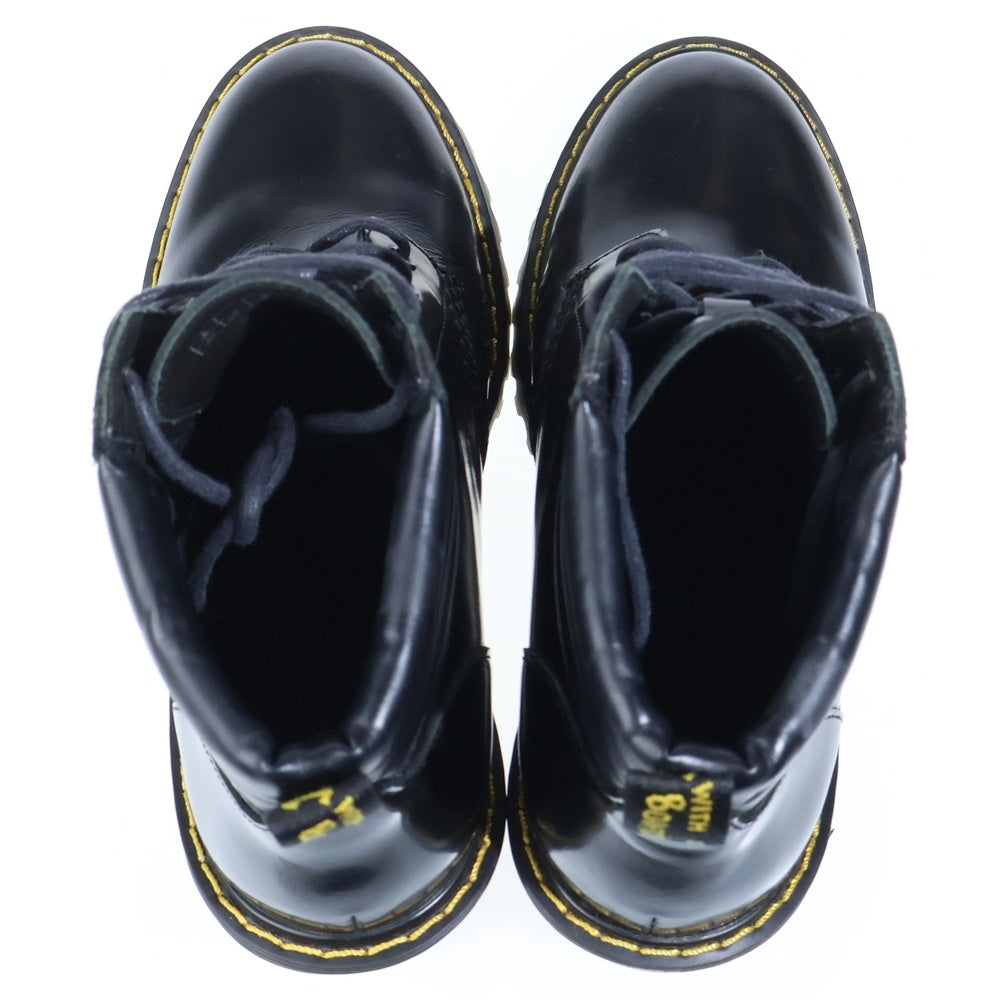 Dr.Martens(ドクターマーチン) PERSEPHONE ペルセフォネ 6ホール レザー レースアップ ヒール ショートブーツ ブラック レディース UK4