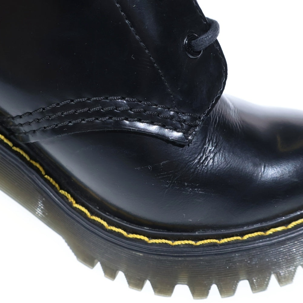 Dr.Martens(ドクターマーチン) PERSEPHONE ペルセフォネ 6ホール レザー レースアップ ヒール ショートブーツ ブラック レディース UK4