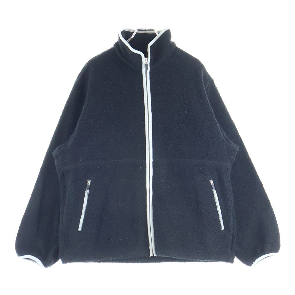 RON HERMAN(ロンハーマン) 25AW ×HELLY HANSEN ヘリーハンセン フリース フルジップ ジャケット ブラック HW52550RH/4210400433