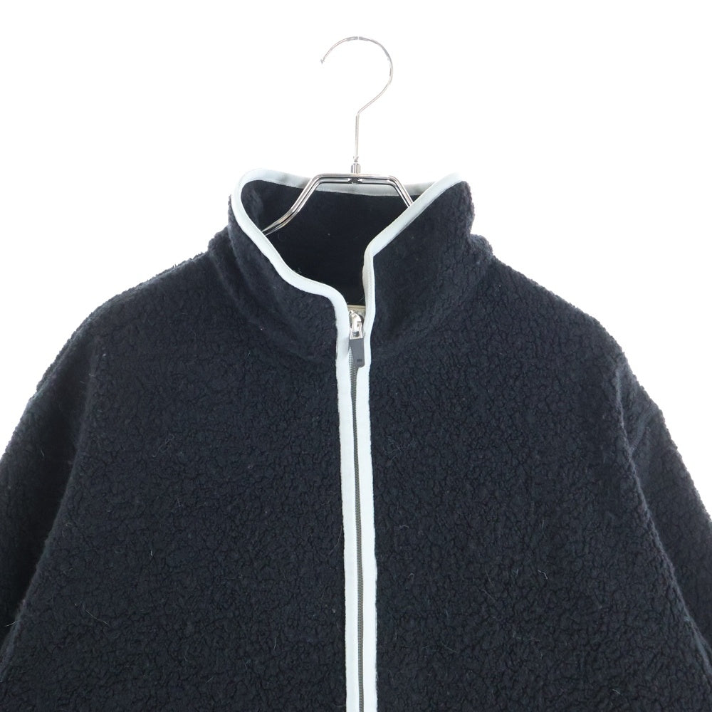 RON HERMAN(ロンハーマン) 25AW ×HELLY HANSEN ヘリーハンセン フリース フルジップ ジャケット ブラック HW52550RH/4210400433