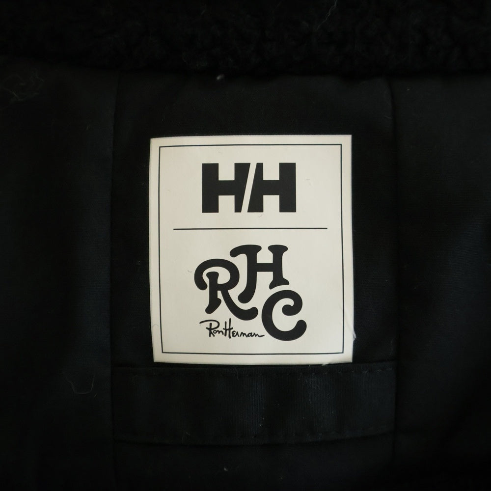 RON HERMAN(ロンハーマン) 25AW ×HELLY HANSEN ヘリーハンセン フリース フルジップ ジャケット ブラック HW52550RH/4210400433