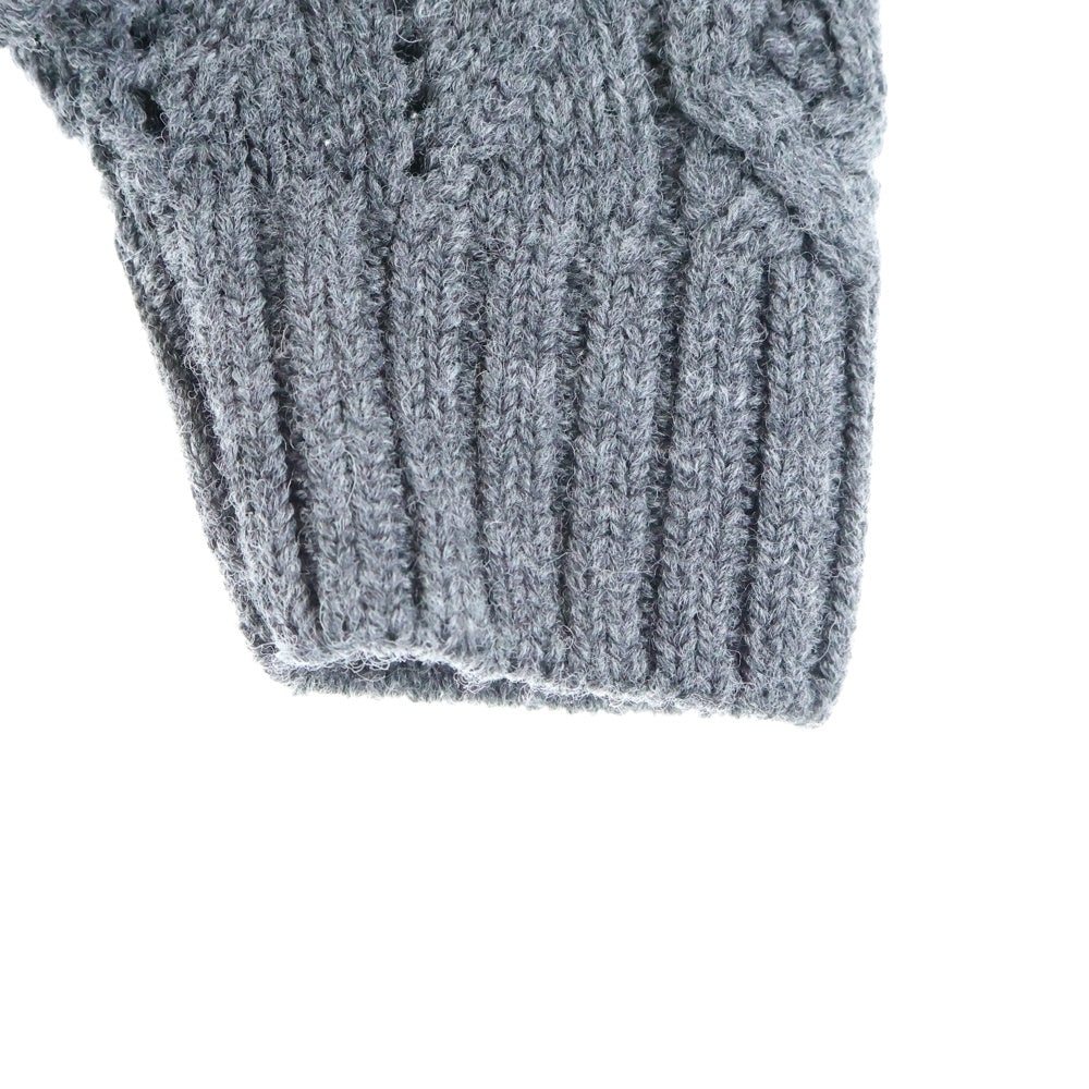 R.H.VINTAGE(ロンハーマンヴィンテージ) 25AW ミックスケーブル クルーネック ウールニット プルオーバー グレー 4210800086