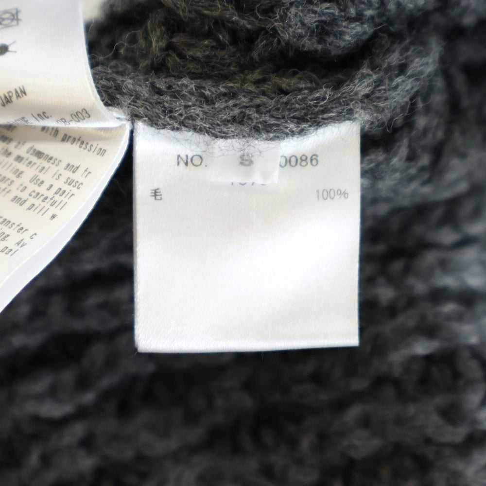R.H.VINTAGE(ロンハーマンヴィンテージ) 25AW ミックスケーブル クルーネック ウールニット プルオーバー グレー 4210800086