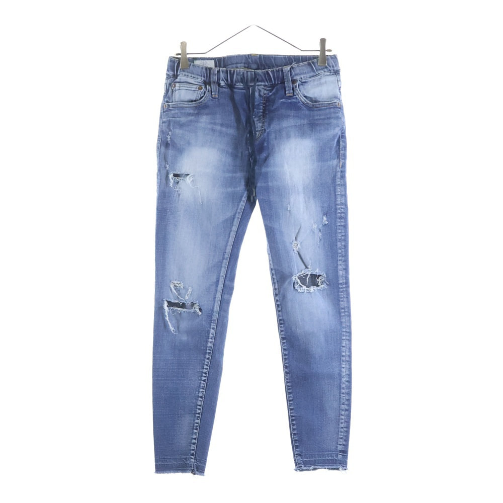 BIG JOHN(ビッグジョン) ×SURT TAPERED SLIM JOGGER ダメージ加工 サート テーパード スリム デニム ジョガーパンツ インディゴ MXSR01M