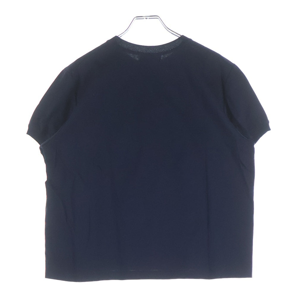 RON HERMAN(ロンハーマン) ×EBURE エブール ショート丈 クルーネック半袖Tシャツ カットソー レディース ネイビー 4110900761