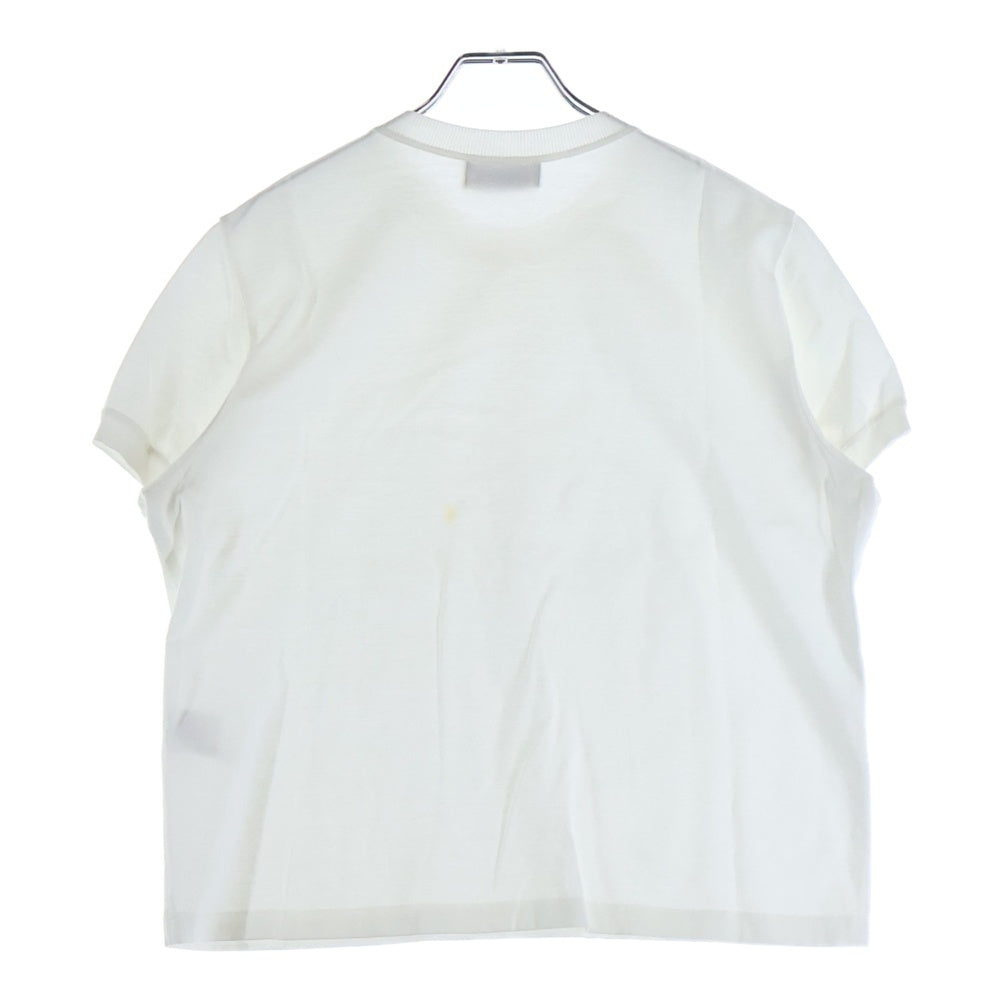 RON HERMAN(ロンハーマン) ×EBURE エブール ショート丈 クルーネック半袖Tシャツ カットソー レディース ホワイト 4110900761