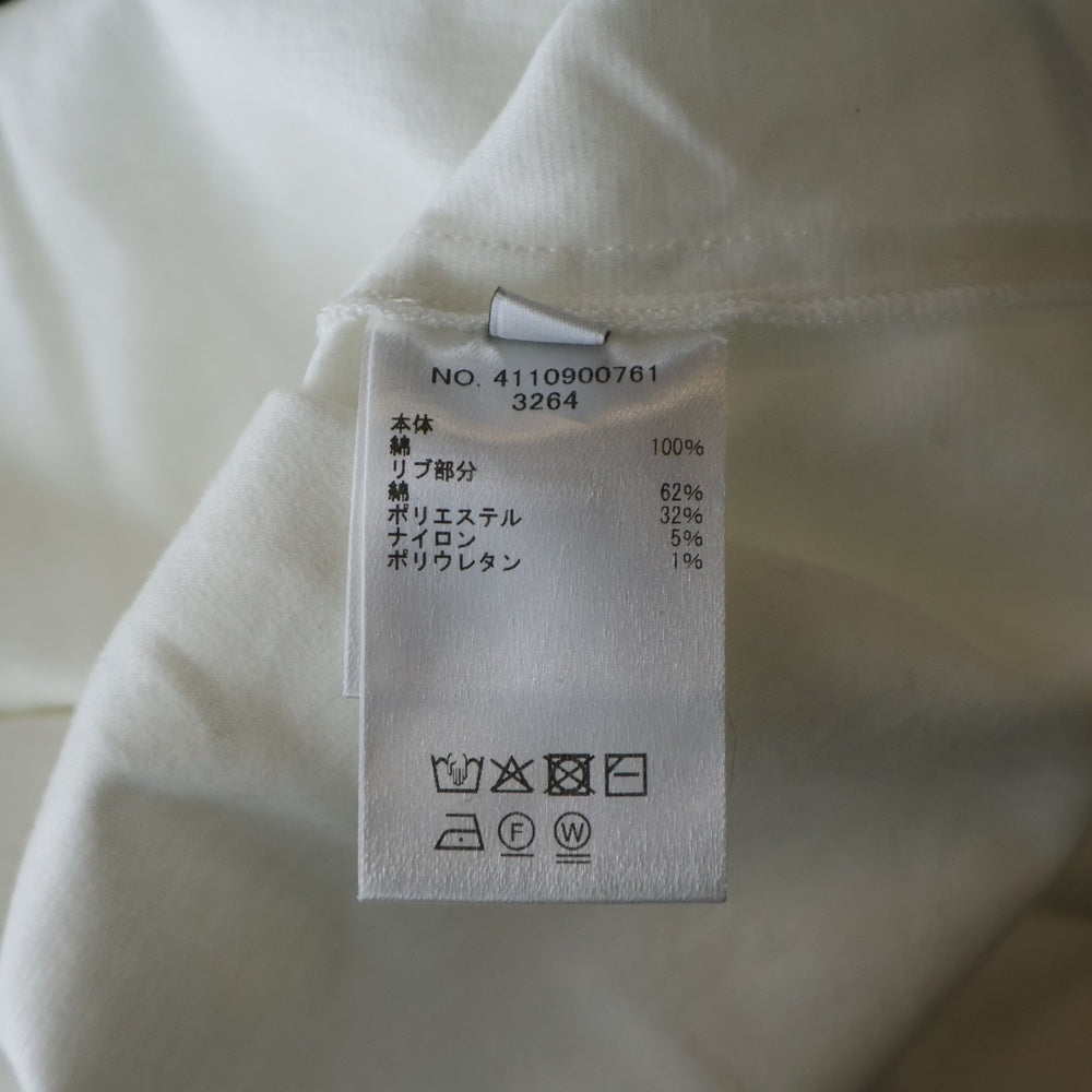 RON HERMAN(ロンハーマン) ×EBURE エブール ショート丈 クルーネック半袖Tシャツ カットソー レディース ホワイト 4110900761