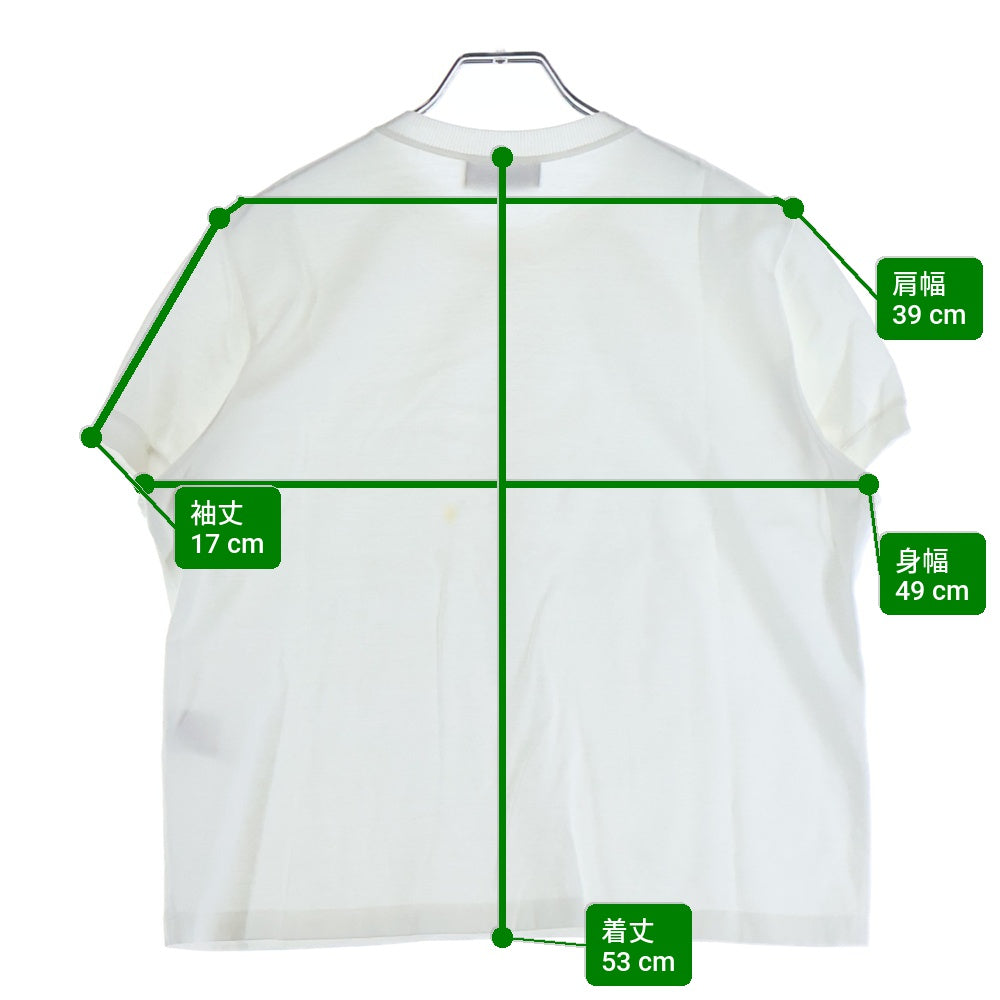 RON HERMAN(ロンハーマン) ×EBURE エブール ショート丈 クルーネック半袖Tシャツ カットソー レディース ホワイト 4110900761