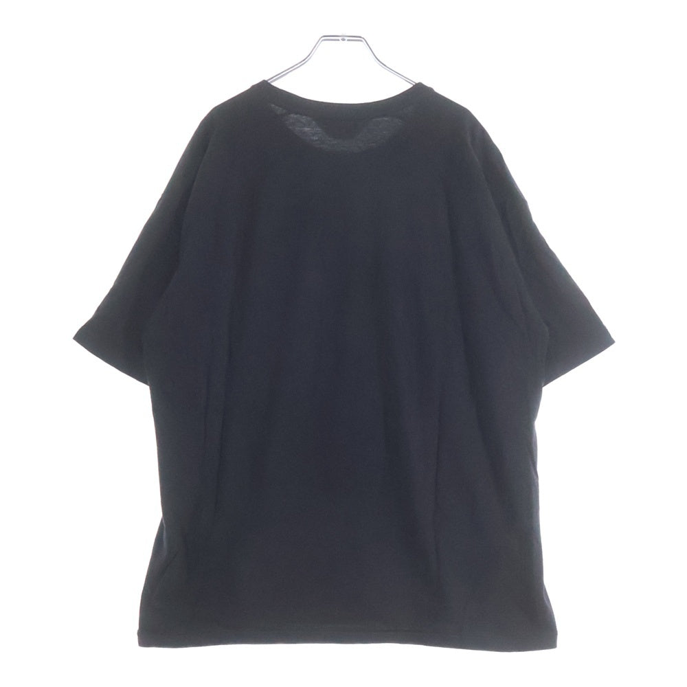 ANCELLM(アンセルム) UNEVENNESS T-SHIRT アンイーブンネス 半袖Tシャツ カットソー ブラック ANC-CT103