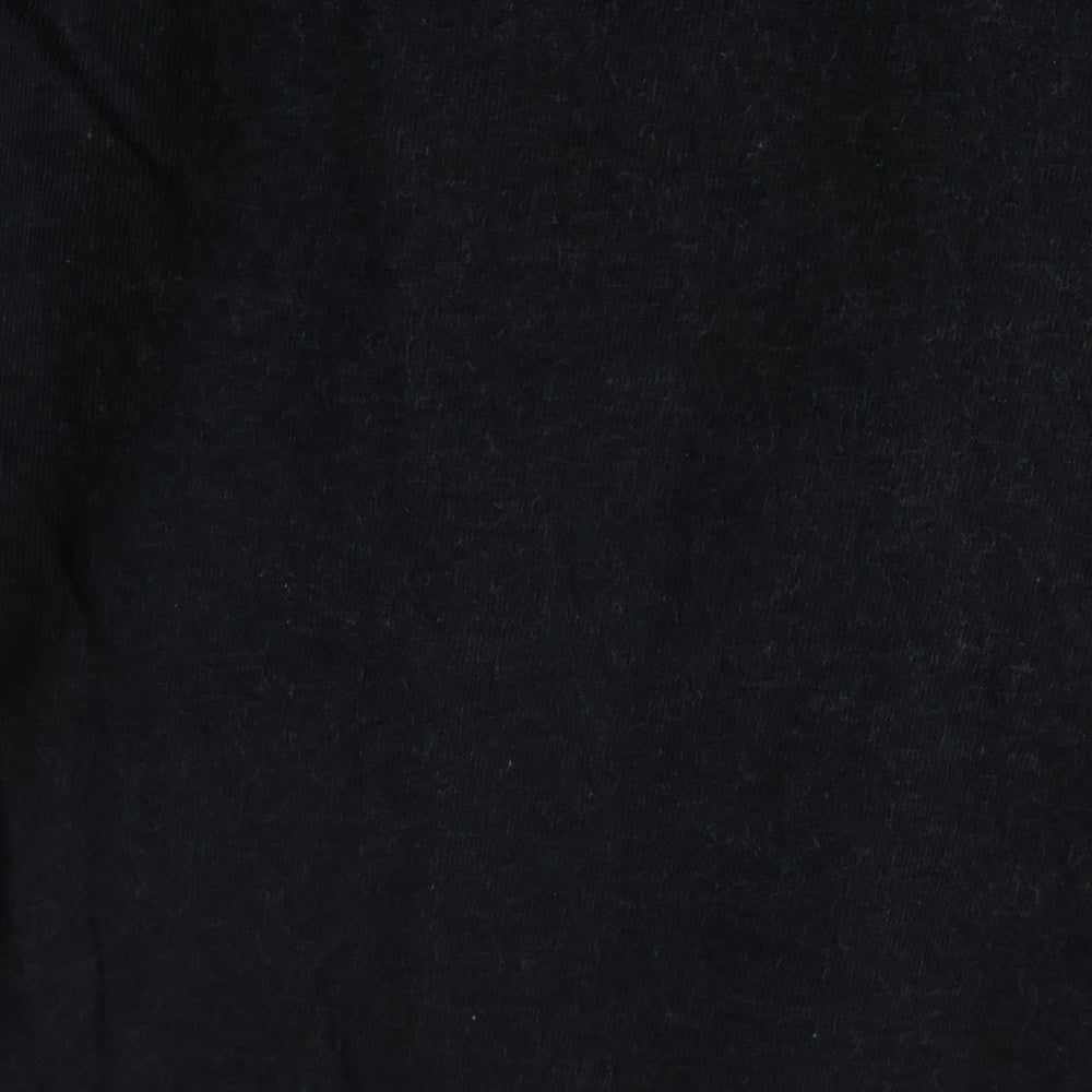 ANCELLM(アンセルム) UNEVENNESS T-SHIRT アンイーブンネス 半袖Tシャツ カットソー ブラック ANC-CT103