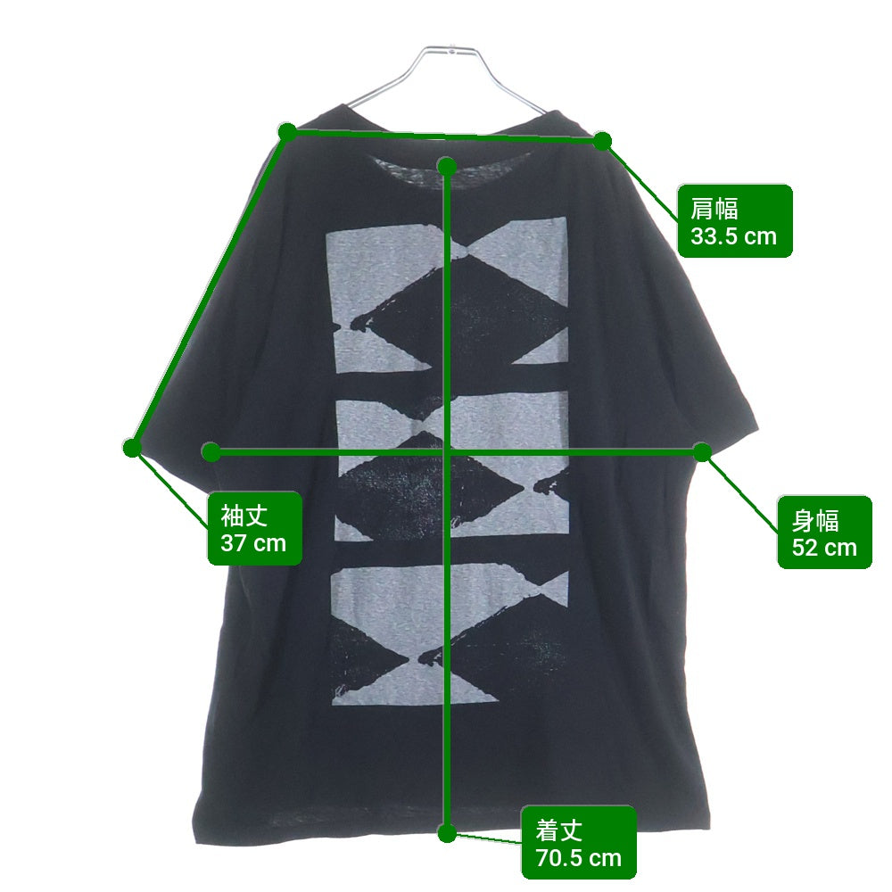 NO BRAND(ノーブランド) FUJIMOTO フジモト Over Dyed T Shirt Fade オーバーダイ フェード 半袖Tシャツ カットソー ブラック FJ25S-11-003