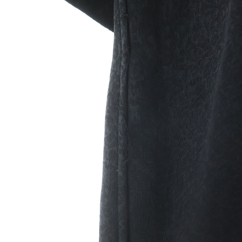 NO BRAND(ノーブランド) CITY シティ JQD OPEN COLLAR SHIRT オープンカラー 半袖シャツ ブラック 101302005