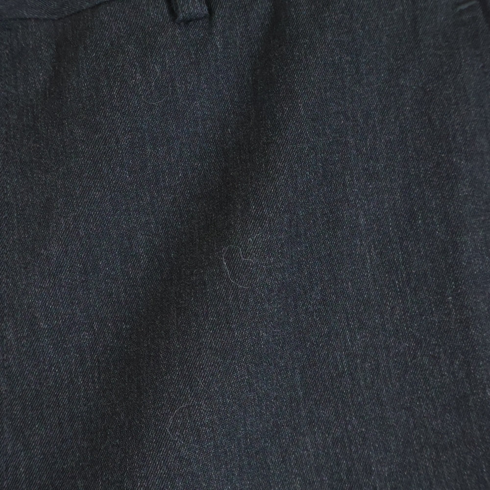 COMME des GARCONS HOMME(コムデギャルソンオム) 90s TAPERED PANTS 田中オム期 金タグ ワイド ストレート ジップアップ ウール テーパード パンツ ブラック HP-07004L