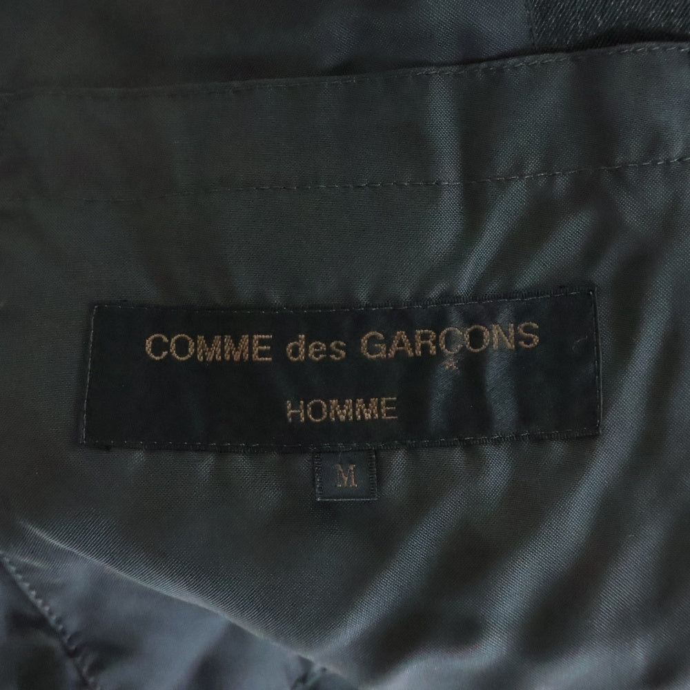 COMME des GARCONS HOMME(コムデギャルソンオム) 90s TAILORED JACKET 田中オム期 金タグ シングル ウール テーラードジャケット ブラック HJ-07006M