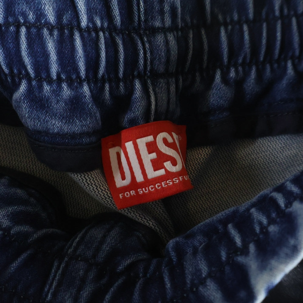 DIESEL(ディーゼル) 24AW 日本限定 デニム トラック イージーパンツ ブラック/ブルー P01457