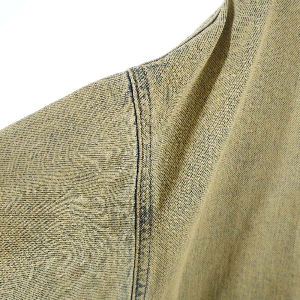 DIESEL(ディーゼル) ビンテージ加工 ドローコード付き ジップアップ ジャケット ベージュ P01496