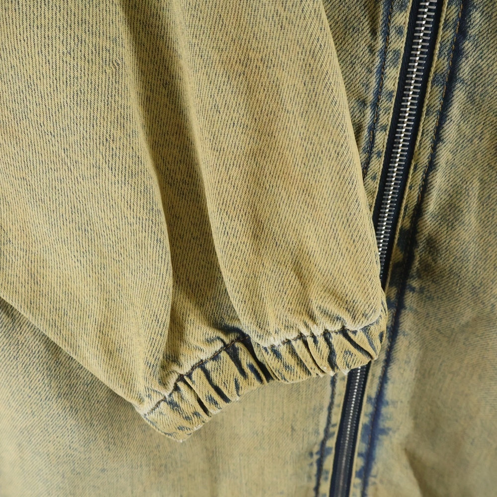 DIESEL(ディーゼル) ビンテージ加工 ドローコード付き ジップアップ ジャケット ベージュ P01496