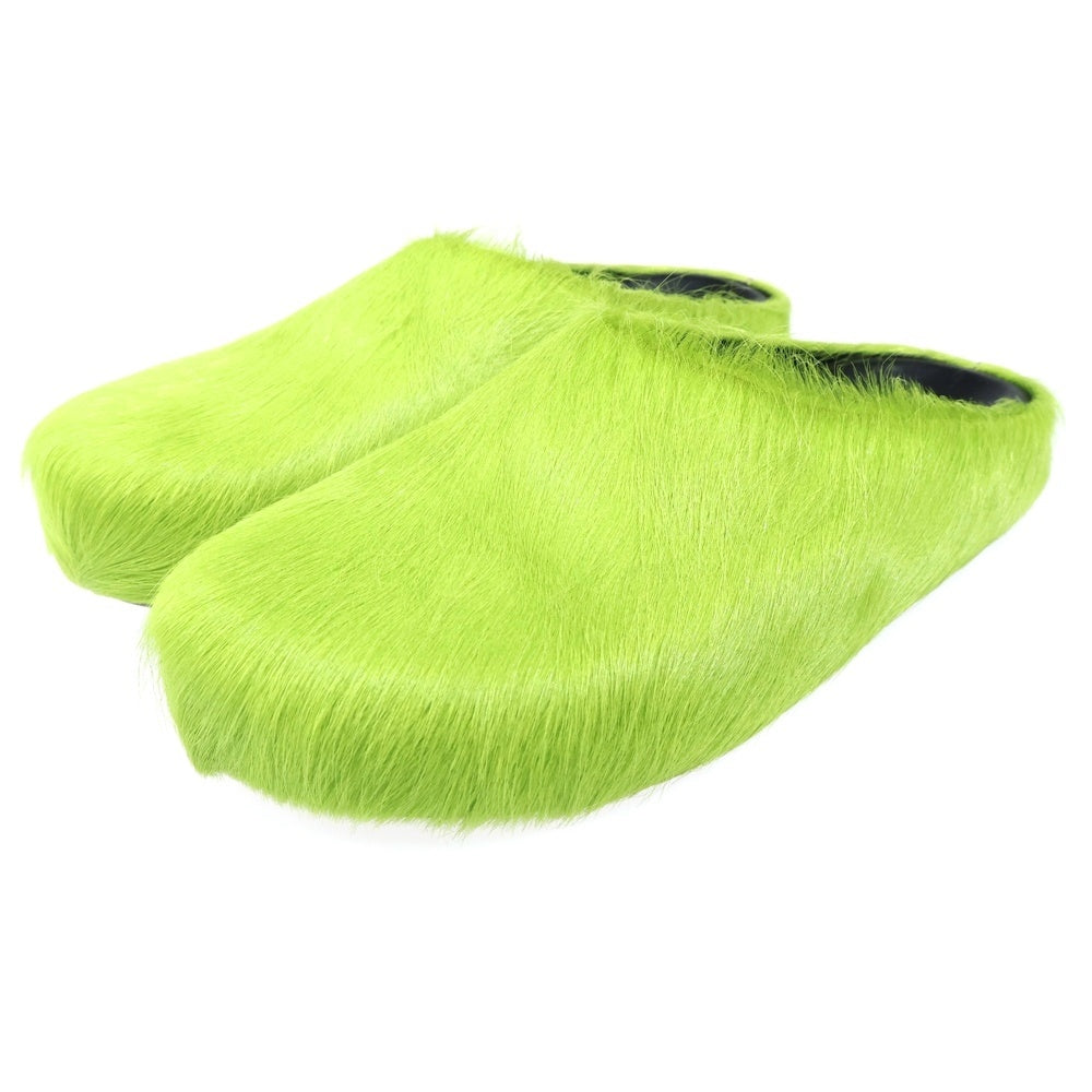MARNI(マルニ) FUSSBETT SABOT フスベット サボ カーフヘア ラウンドトウ スリッポン サンダル グリーン SBMR000600P412200V07
