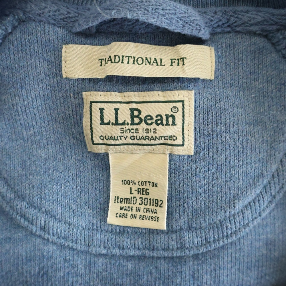 L.L.Bean(エルエルビーン) TRADITIONAL FIT トラディショナル フィット ハーフジッププルオーバースウェット ブルー 301192