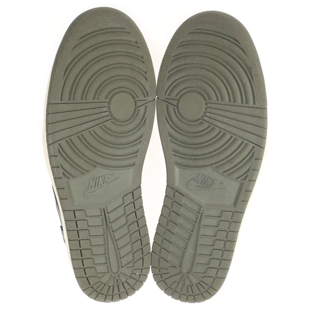 NIKE(ナイキ) ×TRAVIS SCOTT AIR JORDAN 1 LOW OG SP REVERSE OLIVE トラヴィススコット エアジョーダン1 リバースオリーブ ローカットスニーカー US10.5/28.5cm DM7866-200