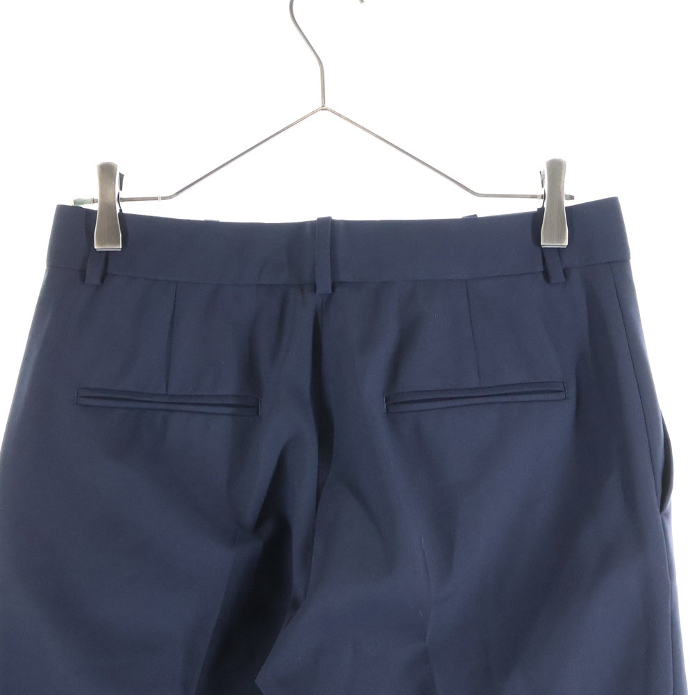 JIL SANDER(ジルサンダー) 18SS イタリア製 センタープレス ジップフライ スラックスパンツ ネイビー JSPN300720